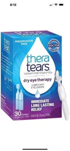 TheraTears Eye Drops for Dry Eye Eyedrops.- Exp. 06/25 new sealed box damge