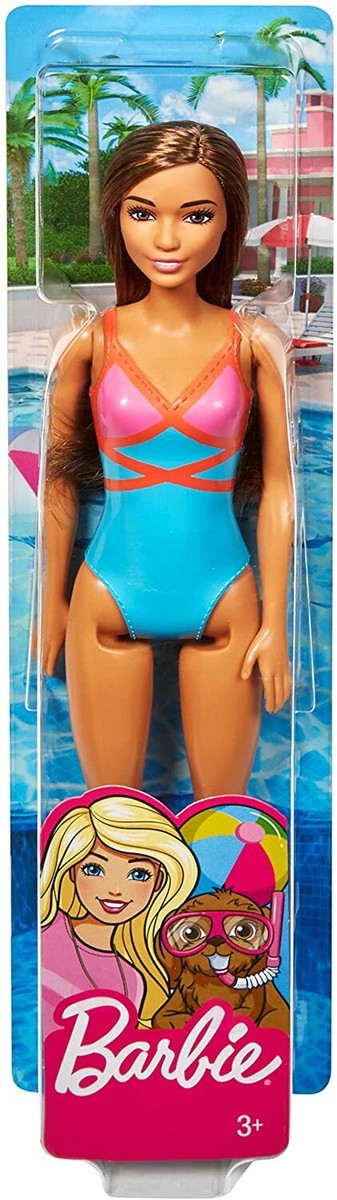 Barbie Beach Brunette Doll Water Play GHW40 *NEW* | eBay