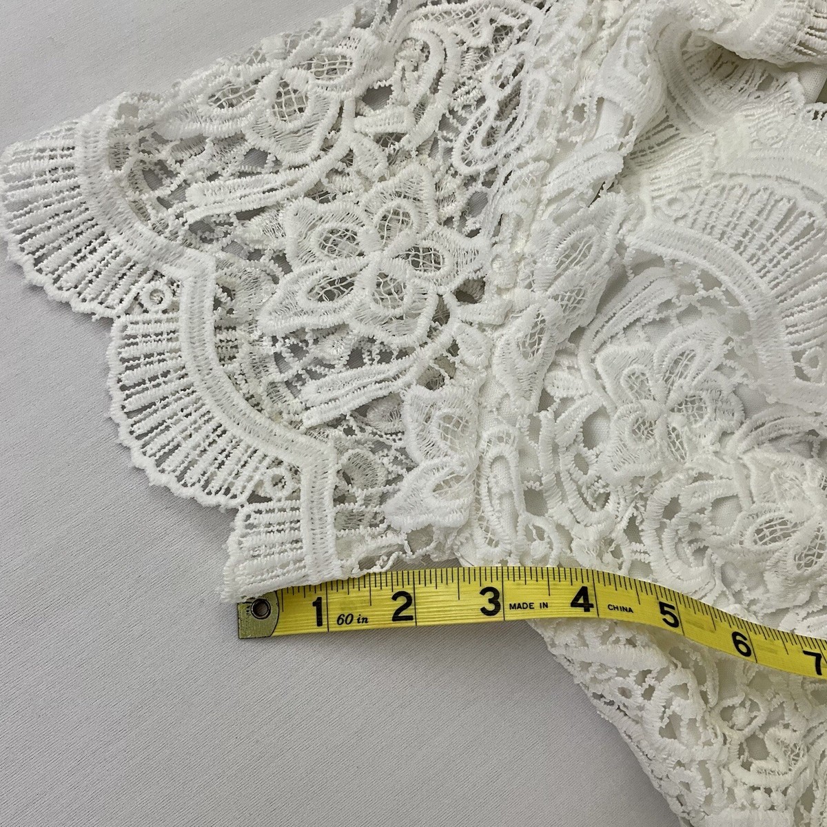 Lulus Angel in disguise white lace skater Pleated Women's Mini dress Size  Large | eBay