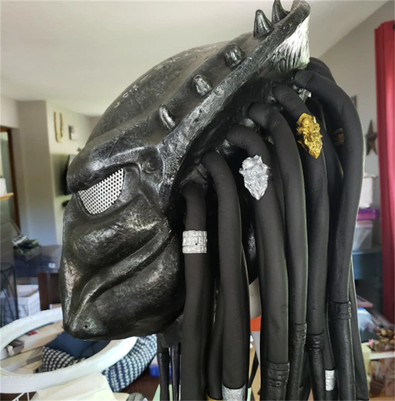 EN EE. UU. Stock Alien Predator Máscara Facial Completa Casco de Látex Fiesta Juegos con disfraces Accesorios Foto 3 de 4