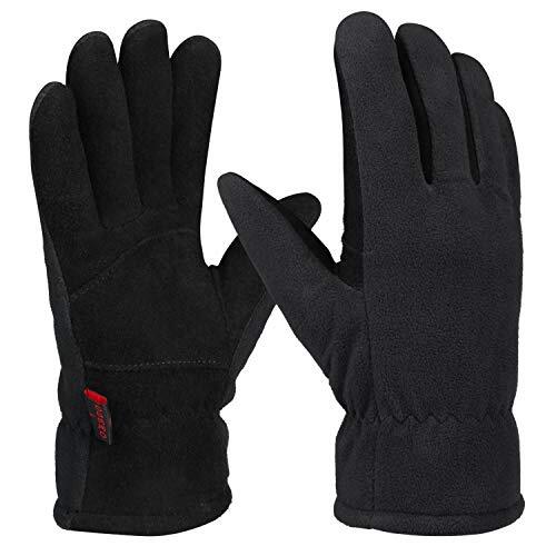 Winter Gloves for Men & Women | -30℉ Warm Thermal Running Cycling Small Black-image