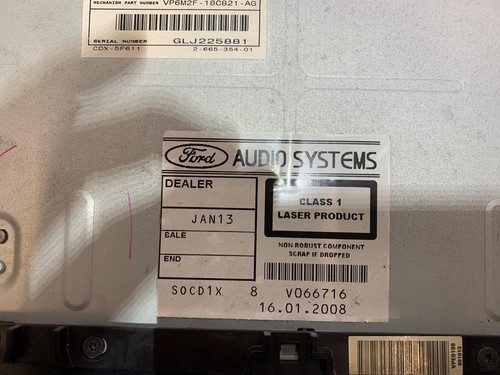 Autoradio FORD FOCUS 2^SERIE (2004-2008) 7M5T-18C939-JE, A12063051 - Foto 7 di 8