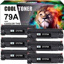 6 Pack CF279A 79A Toner Cartridge Compatible with HP LaserJet Pro M12w MFP M26a