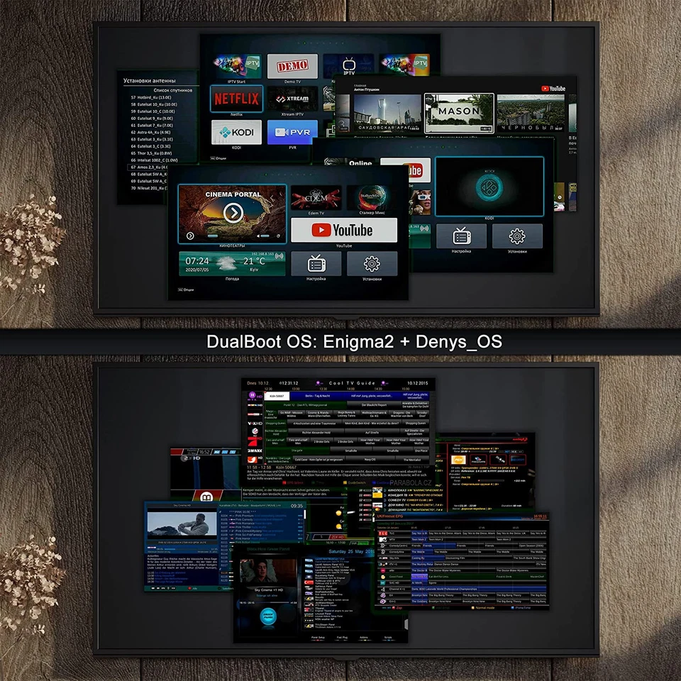 Enigma 2 Receiver 4K UHD Uclan Ustym Combo 2x DVB-S2X Open Atv Hdmi HDR - Bild 4 von 4