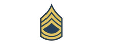 4" army e-7 sergeant first class blue bumper sticker decal usa made