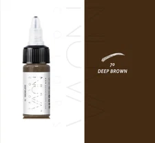 Nuva Colors Eyebrows DEEP BROWN 1/2-oz Permanent Makeup Pigment PMU Ink Supplies