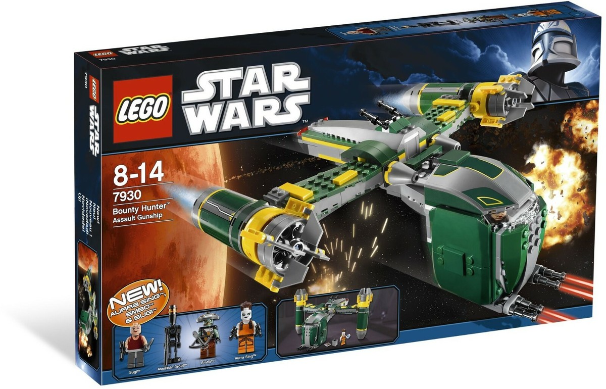 Lego 7930 Bounty Hunter Assault Gunship Clone Wars Star Wars