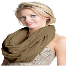 CJ Apparel Mink Mobius Infinity Scarf Seconds Snood Cowl Tube Shawl Pashmina NEW