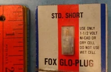 ** FOX - GLO PLUG - Standard Short - for R/C Airplanes - New and Unused