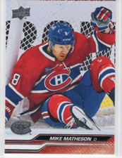 Mike Matheson 23-24 Upper Deck Series 2 Base Common #344 Montreal Canadiens