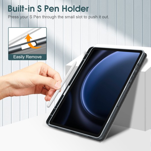 Funda delgada para Samsung Galaxy Tab S9 FE / Tab S9 2023 cubierta inteligente de poliuretano termoplástico suave - Imagen 5 de 14