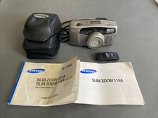 Samsung Slim Camera 115A Panorama AF 38-115mm Macro Zoom Lens W/ OEM Case