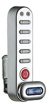 Codelocks 2476945 KL1006KIT-SG Zinc Silver Grey Finish Zinc Alloy KitLock Electr
