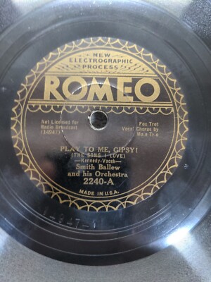78 RPM Play to Me Gipsy The Champagne Waltz Smith Ballew Romeo 2240