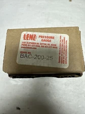 LENZ,BAC-200-25,200PSI Stainless Steel Pressure Gauge