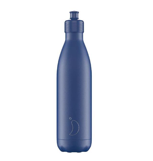 Chilly's 750ml Matte Blue Sports Bottle