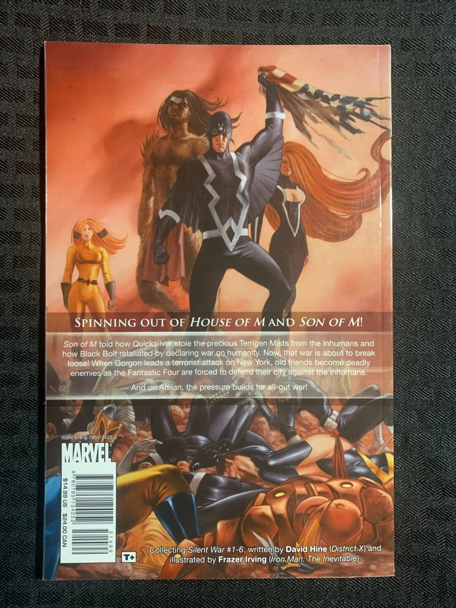 2007 SILENT WAR Fantastic Four Black Bolt TPB SC VF 8.0 1st Marvel