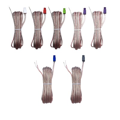 7x Pieces Red Gray Speaker Sound Wires Cords Cables For Sony Home Cinema System