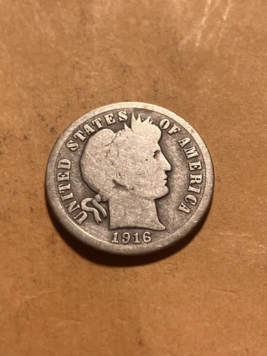 1916 S Barber Dime - VG - As Shown! (#768)