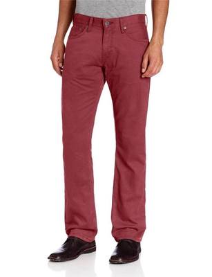 NEW LEVI'S STRAUSS 514 MEN'S ORIGINAL SLIM STRAIGHT LEG JEANS PANTS RED 514-0530