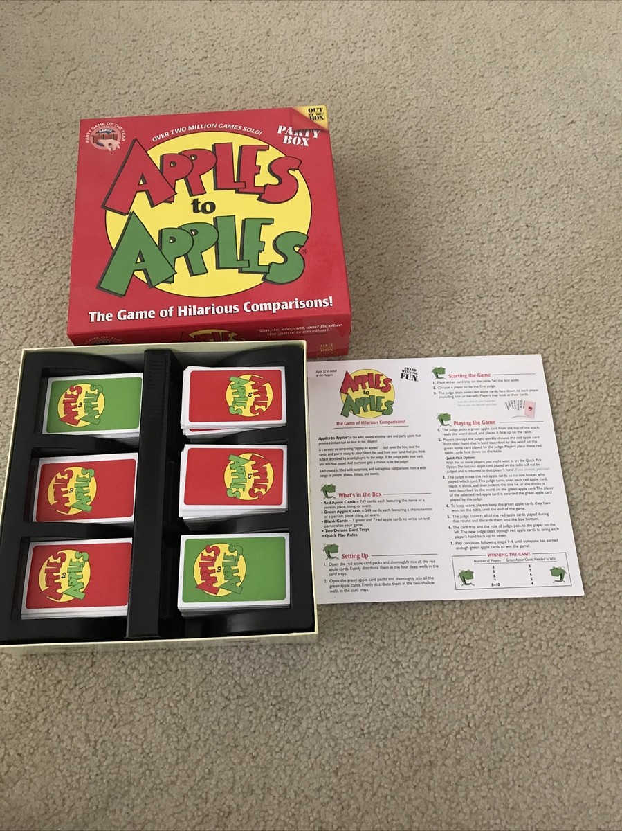 Apples to Apples Board Game - Complete | eBay
