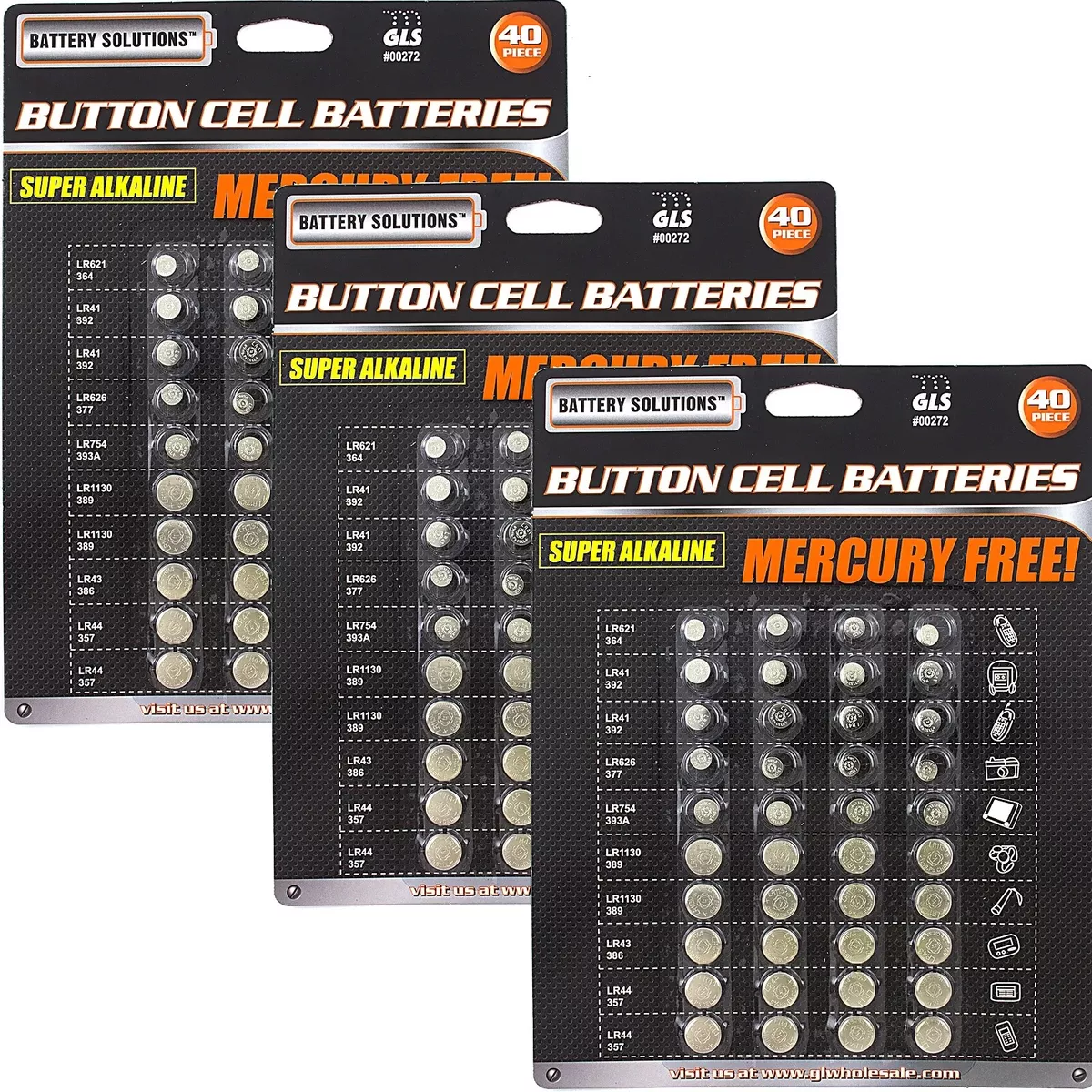 Assorted button cell batteries deals