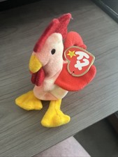 Ty Beanie Baby DOODLE The Rooster 4th Generation 3rd Tush Tag PVC 1996