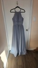 Prom Dress Mother of the Bride Dress Bridesmaid Dress Size 8 Misty Blue Chiffon 