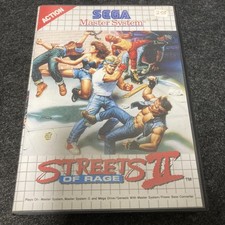Streets of Rage II 2 - Sega Master System Game - Excellent Condition
