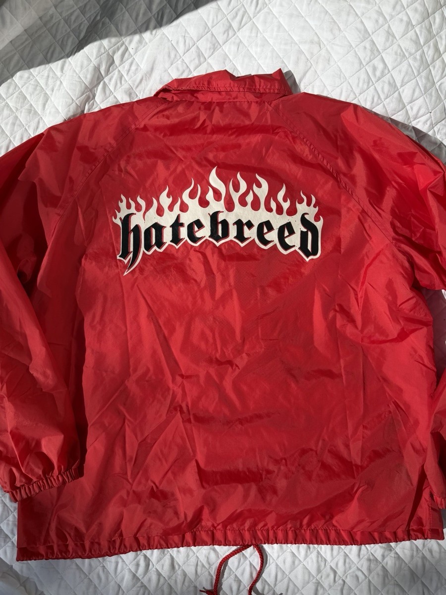90s THX スタジャン　vintage Vintage 90s HATEBREED Victory Records Red Coaches Jacket