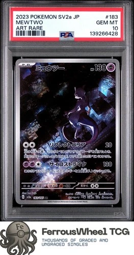 Mewtwo #183 - 2023 Pokemon Japanese Sv2a-Pokemon 151 - PSA 10