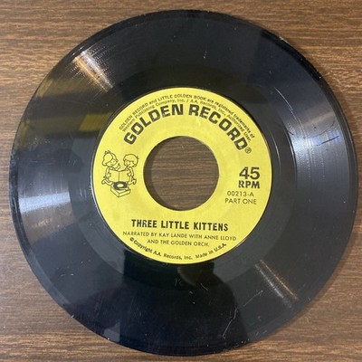Golden Record ''Three Little Kittens'' 7'' 45RPM Record
