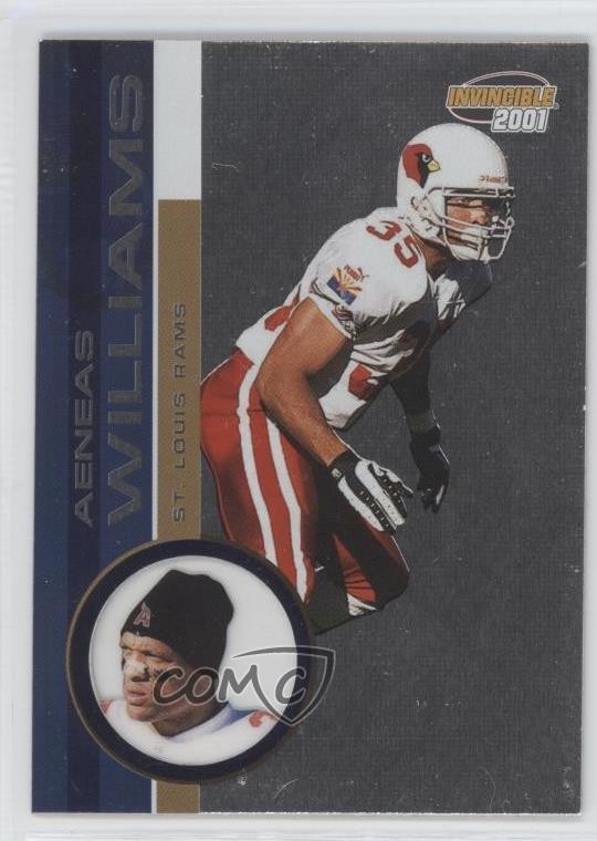 2001 Pacific Invincible Retail Aeneas Williams #205 HOF 1p1