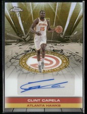 2025-26 Topps Chrome - Autograph Issue Clint Capela #TAU-CC Gold Refractor /50