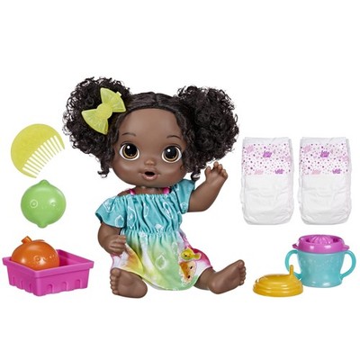 Baby Alive Fruity Sips Doll Set Pretend Juicer with Fruit Accessories 12 Inch