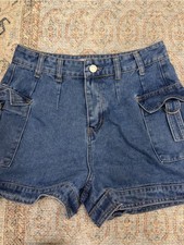 Denim cargo shorts Size 3