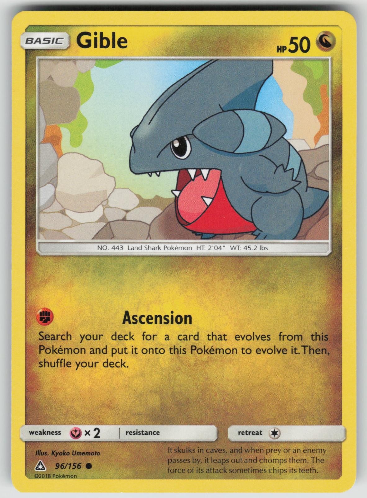 POKEMON GIBLE 96 C ULTRA PRISM NM