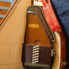 Chromaharp Harmonyharp Natural Wood Brown Finish w/ Hard Case Instruction Book