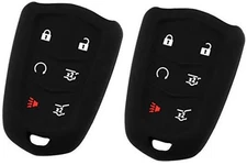 KeyGuardz Keyless Entry Remote Car Smart Key Fob Shell Cover Soft Rubber Black