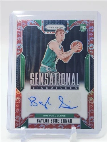 BAYLOR SCHEIERMAN 2024-25 PANINI PRIZM ROOKIE SENSATIONAL DRAGON YEAR RC AUTO SP
