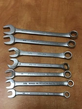 PROTO  USA & others Combination 7pc Wrench Set 12 Point  SAE 3/8-3/4"