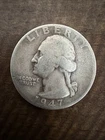1947-D Washington Quarter Silver Coin Circulated