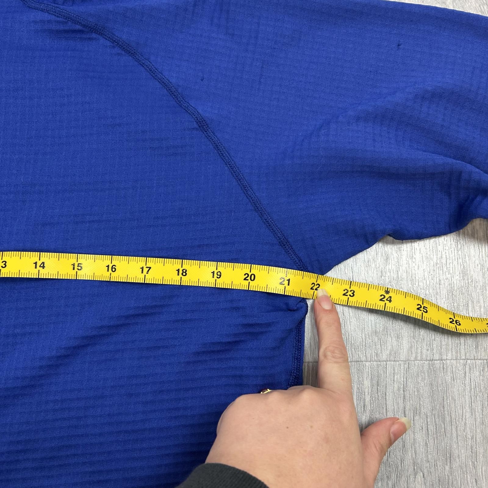 Patagonia R1 Fleece Pullover Men’s M Blue Regulator USA Made Y2K Outdoor image 7