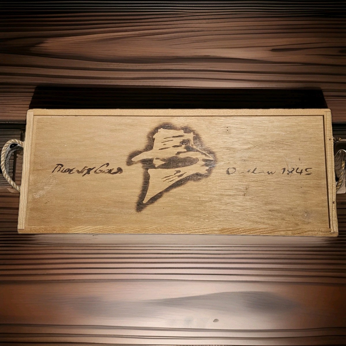 Phoenix Gold Outlaw Limited Edition 1845 Wooden Crate Only Vtg 90s
