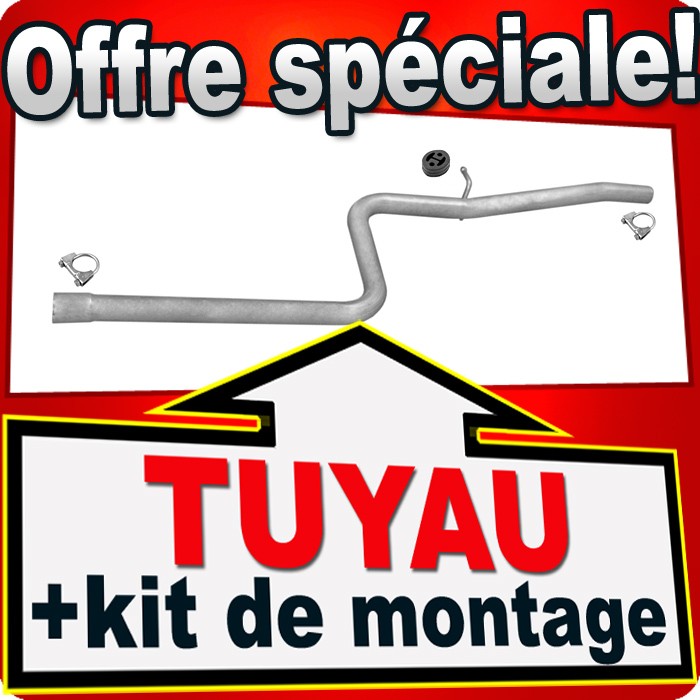 Tuyau intermédiaire Fiat Doblo 1.3 JTD 16V échappement central diesel