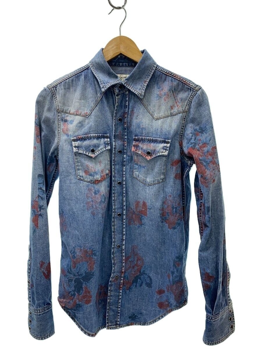 SAINT LAURENT Camicie Maniche Lunghe Indaco S Usate