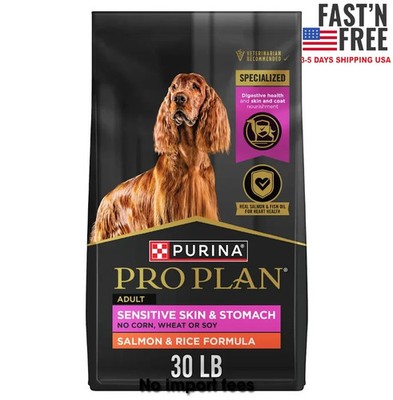 Purina Pro Plan Sensitive Skin & Stomach Salmon & Rice Formula Dry Dog Food 30LB