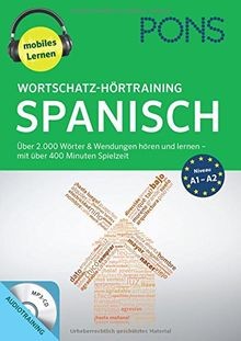 PONS Wortschatz-Hörtraining Spanisch: Über 2.000 Wö... | Buch | Zustand sehr gut