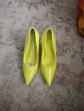 Red Cherry Gigi Bright Yellow Patent Pointy Toe Pump Shoe  Stiletto High Heels 