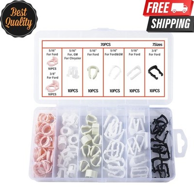 Fuel Line Retainer Clips 70 PCS, 3/8'' & 5/16'' Fuel Line Retaining CliP
